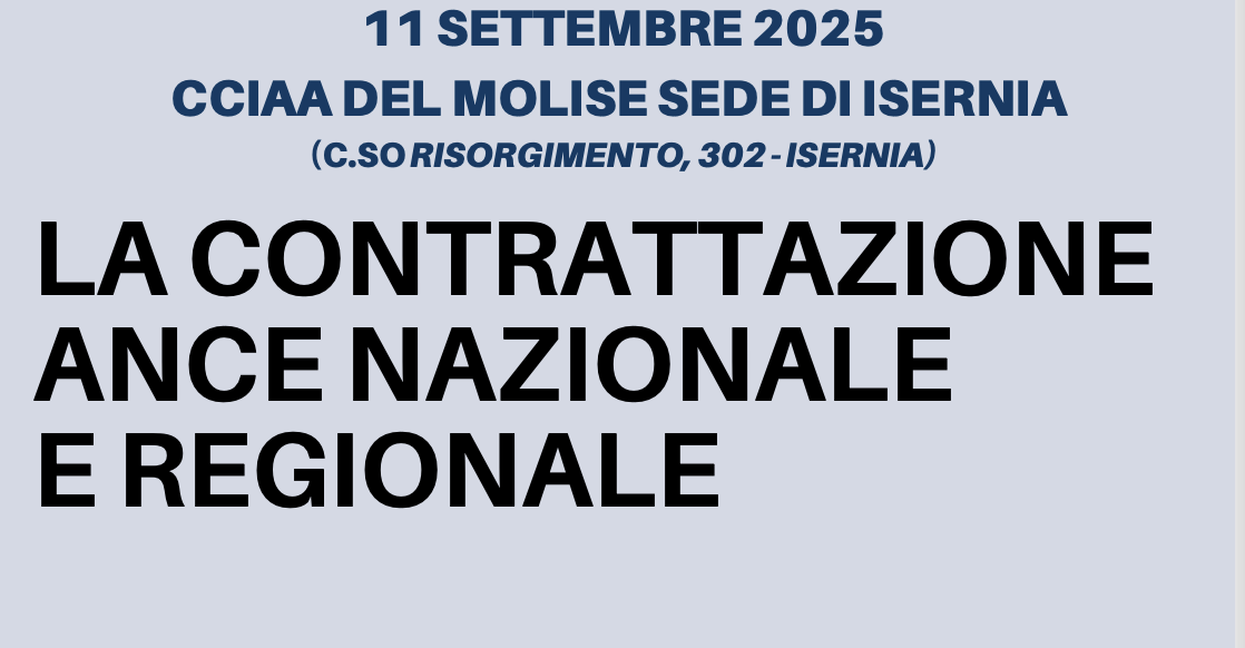 La contrattazione Ance nazionale e regionale